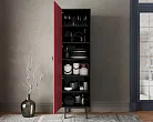 Шкаф c одной дверкой "Эмерсон (Emerson)" арт EM101/red/L №1