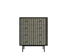 Комод на восемь ящиков "Эмерсон (Emerson)" арт EM20/gray/L №0