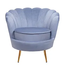 красивое Низкое кресло ракушка Pearl Sky