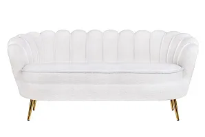 стильный Трехместный диван ракушка для гостиниц Pearl Triple Boucle на заказ