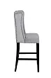 Дизайнерский барный стул Skipton Grey Velvet №2 в Москве