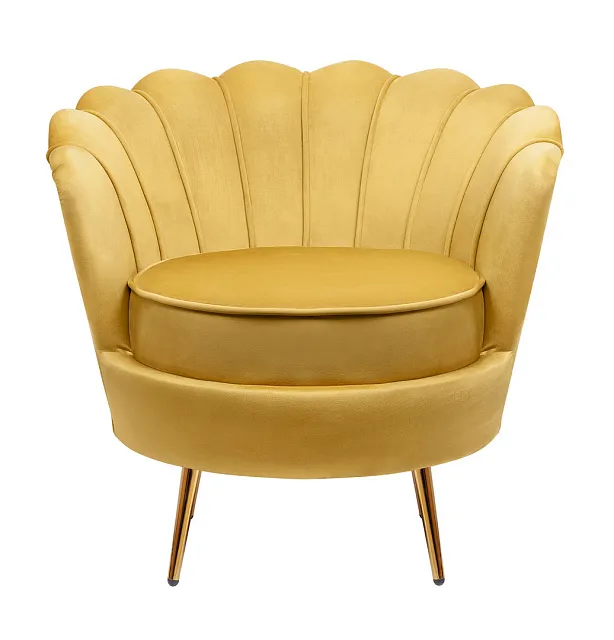Низкое кресло ракушка Pearl Yellow в Москве Низкое кресло ракушка Pearl Yellow в Москве