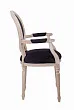 Мягкий стул с подлокотниками Delo Arm Black Velvet №2 в Москве