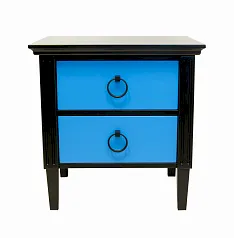 фото Дизайнерская тумба Nort Blue в интерьере