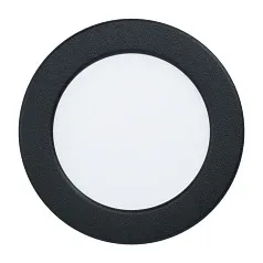 купить красивые 99143 Светодиодный встраиваемый светильник FUEVA 5, 5,5W (LED), ?117, ET26, 650lm, 3000K, сталь, черный/пл