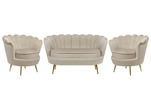 стильный Комплект кресел и дивана ракушка Pearl Double Taupe
