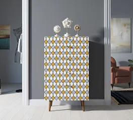 Комод высокий "Бербер (Berber)" принт 22 арт BB10/Print_22
