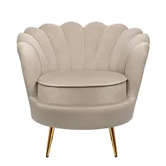Низкое кресло ракушка Pearl Taupe в интернет-магазине