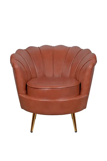 Низкое кресло ракушка Pearl Brown
