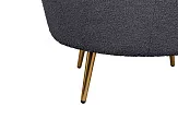 Низкое кресло ракушка Pearl Black Boucle №6 в Москве