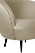 Мягкое кресло Small Benee Taupe на черных ножках №4