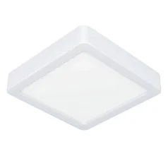 заказать 900589 Накладной светильник диммируемый FUEVA 5, 11W (LED), 3000K, L160, B160, H28, сталь, белый / пластик, белый в интернет-магазине