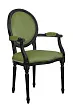 Мягкий стул с подлокотниками Delo Kora Arm Green №1 в Москве