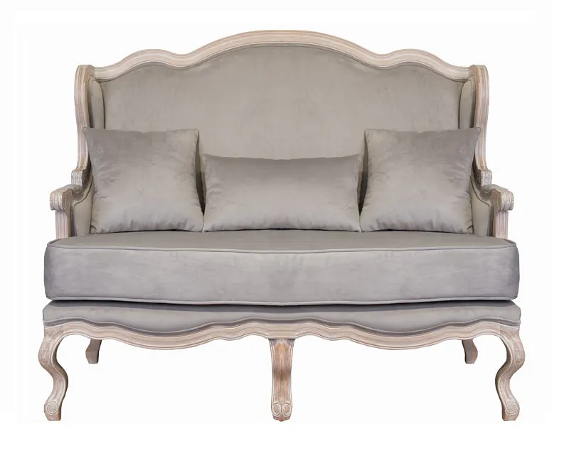 Двухместный дизайнерский диван Brody Double grey