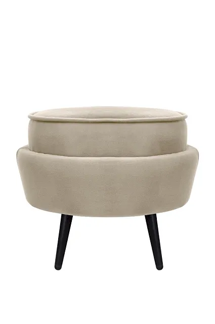 Пуф Pearl Adorn Taupe на черных ножках в Москве Пуф Pearl Adorn Taupe на черных ножках