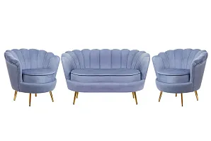 купить красивый Комплект кресел и дивана ракушка Pearl Double Blue