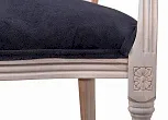 Мягкий стул с подлокотниками Delo Arm Black Velvet №6 в Москве