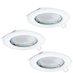 94235 Комплект светодиодных встраиваемых светильников PENETO, 3x3W (GU10), ?78, сталь, белый в интерьере