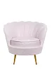 Низкое кресло ракушка Pearl Pink Boucle №0 в Москве