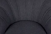 Низкое кресло ракушка Pearl Black Boucle №5 в Москве