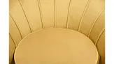 Кресло с пуфом ракушка Pearl Yellow №4