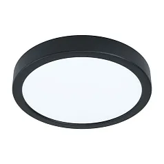красивые 99223 Светодиодный накладной светильник FUEVA 5, 17W (LED), ?210, H28, 2000lm, 3000K, сталь, черный в интернет-магазине