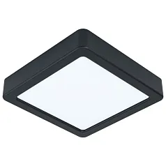 заказать стильные 99243 Светодиодный накладной светильник FUEVA 5, 10,5W (LED), 160х160, H28, 1200lm, 3000K, сталь, черн