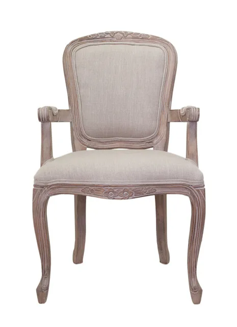 Мягкий стул с подлокотниками Gran Arm Beige