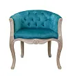 Низкое кресло ретро Kandy Blue Velvet №0 в Москве