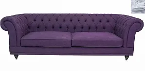 Диван мягкий арт-деко Neylan Purple серый