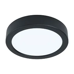 фото 99233 Светодиодный накладной светильник FUEVA 5, 10,5W (LED), ?160, H28, 1350lm, 4000K, сталь, черный/
