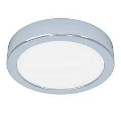 красивые 900639 Накладной светильник FUEVA 5, 11W (LED), 3000K, IP44, ?160, сталь, хром / пластик, белый в интернет-магазине