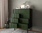 Комод на восемь ящиков "Эмерсон (Emerson)" арт EM20/green/L №1