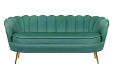 Диван ракушка для гостиниц Pearl Triple Green V2 №0 в Москве