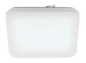 стильные 900364 Настенно-потолочный светильник FRANIA-S, LED 14,6W, 1600lm, IP44, L330, H330, H70, сталь, белый/пластик с эффектом кристаллов, белый