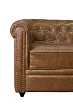 Кожаный диван лофт Karo Brown leather 3S №5 в Москве