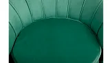Низкое кресло ракушка Pearl Green V2 на черных ножках №5