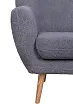 Низкое кресло Fuller Grey Boucle №6