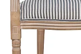 Мягкий стул с подлокотниками Volker Arm Black Pinstripe №5 в Москве