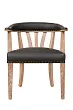 Стул в стиле ретро Tanner Genuine Brown Leather №0