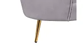 Комплект кресел и дивана ракушка Pearl Triple Grey №5