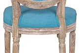 Стул с круглой спинкой Volker Oak Light Blue №5 в Москве