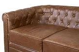 Кожаный диван лофт Karo Brown leather 2S №5