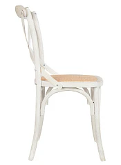 красивые Стул ретро Cross Back White Brush