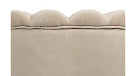 купить Низкое кресло ракушка Pearl Taupe на черных ножках