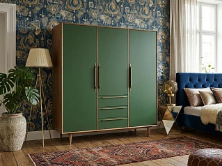 Шкаф в скандинавском стиле "Бруни (Bruni)" трехстворчатый арт BR27/3/6002