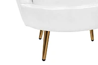 заказать Низкое кресло ракушка Pearl White