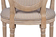 фото Мягкий стул с подлокотниками Volker Arm Orange Pinstripe в интерьере