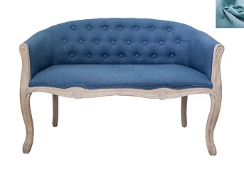 Диван французский стиль Kandy Double Blue голубой в интернет-магазине