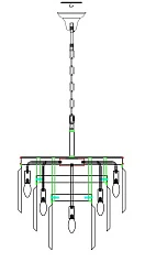 Люстра Odeon 3 Rings Chrome